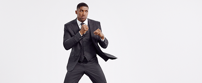 anthony joshua hugo boss tracksuit
